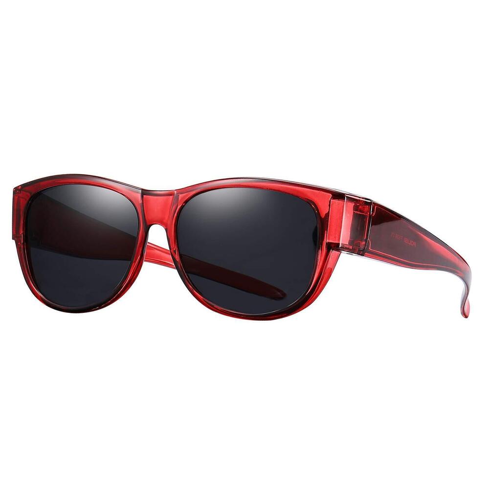 3510 Polarized Fit Over Glasses Sunglasses UV Protection Trendy Oval Wrap